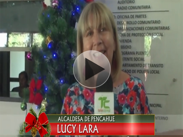 Alcaldesa Lucy Lara envió Saludo de Navidad a Pencahue
