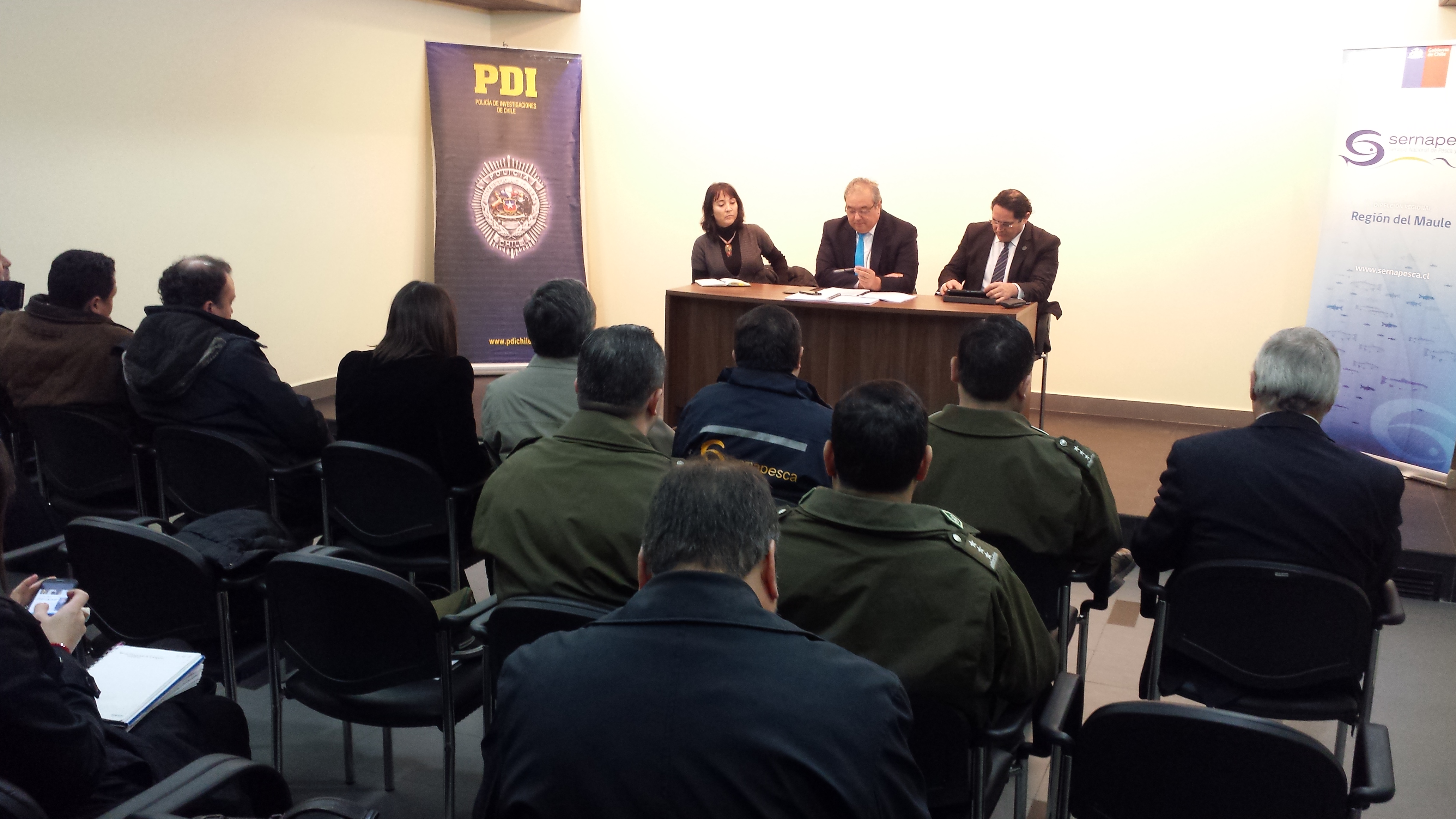 Fiscalización de funcionarios Sernapesca será fortalecida con apoyo de fuerza pública