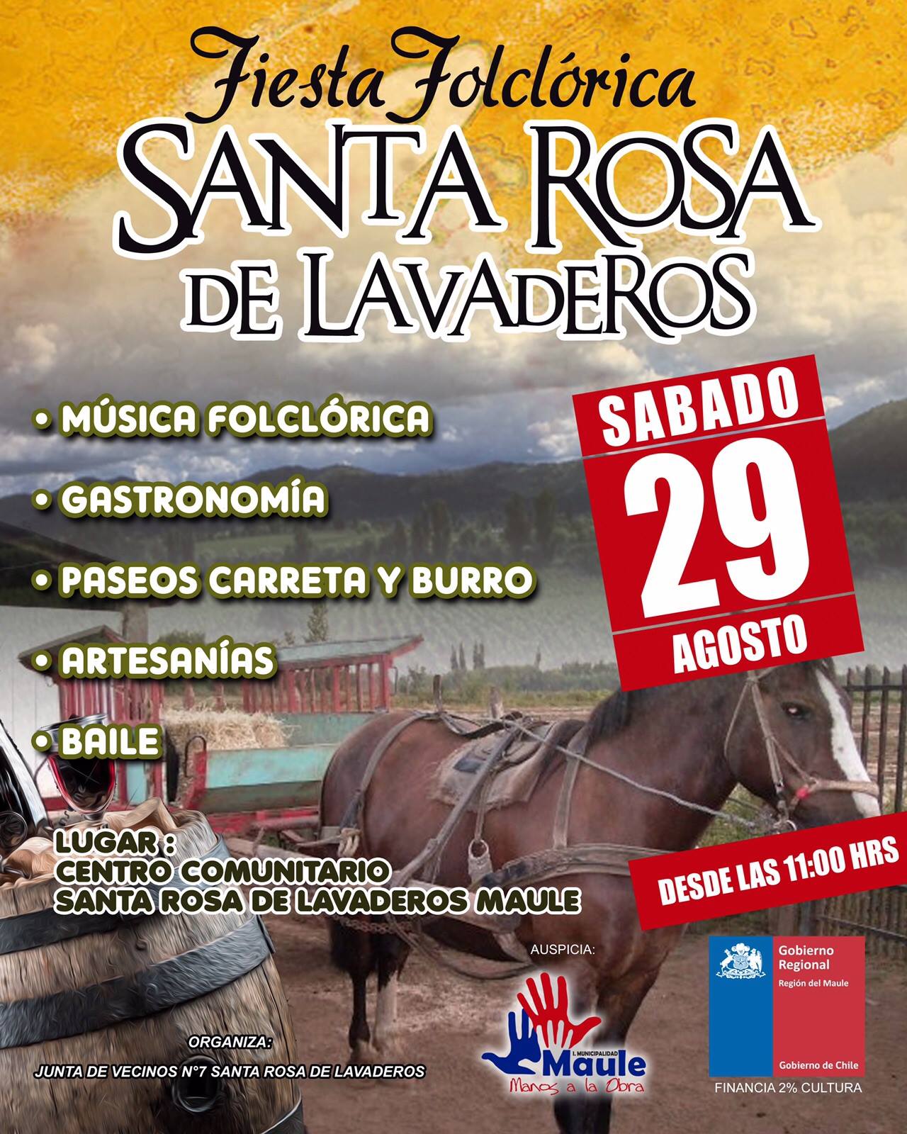 Santa Rosa de Lavaderos vivirá su fiesta costumbrista