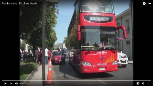 [Video] Bus de turismo en Talca, realiza recorrido en lugares históricos de la ciudad de manera gratuita.