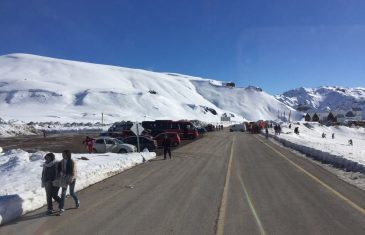 Despeje de nieve hasta el sector Lo Aguirre del Pehuenche