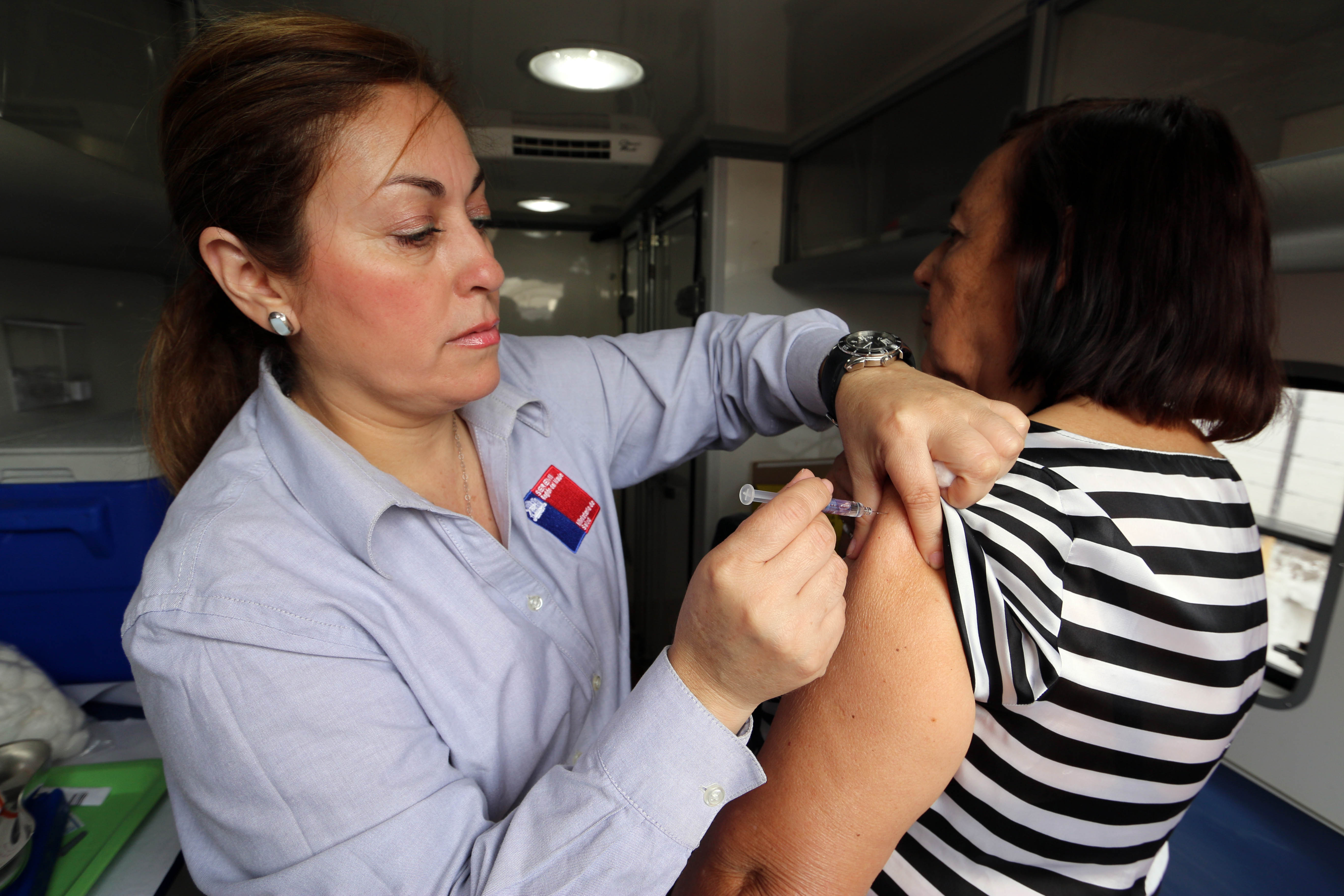Influenza: VII región lleva un 56,4% de personas vacunadas