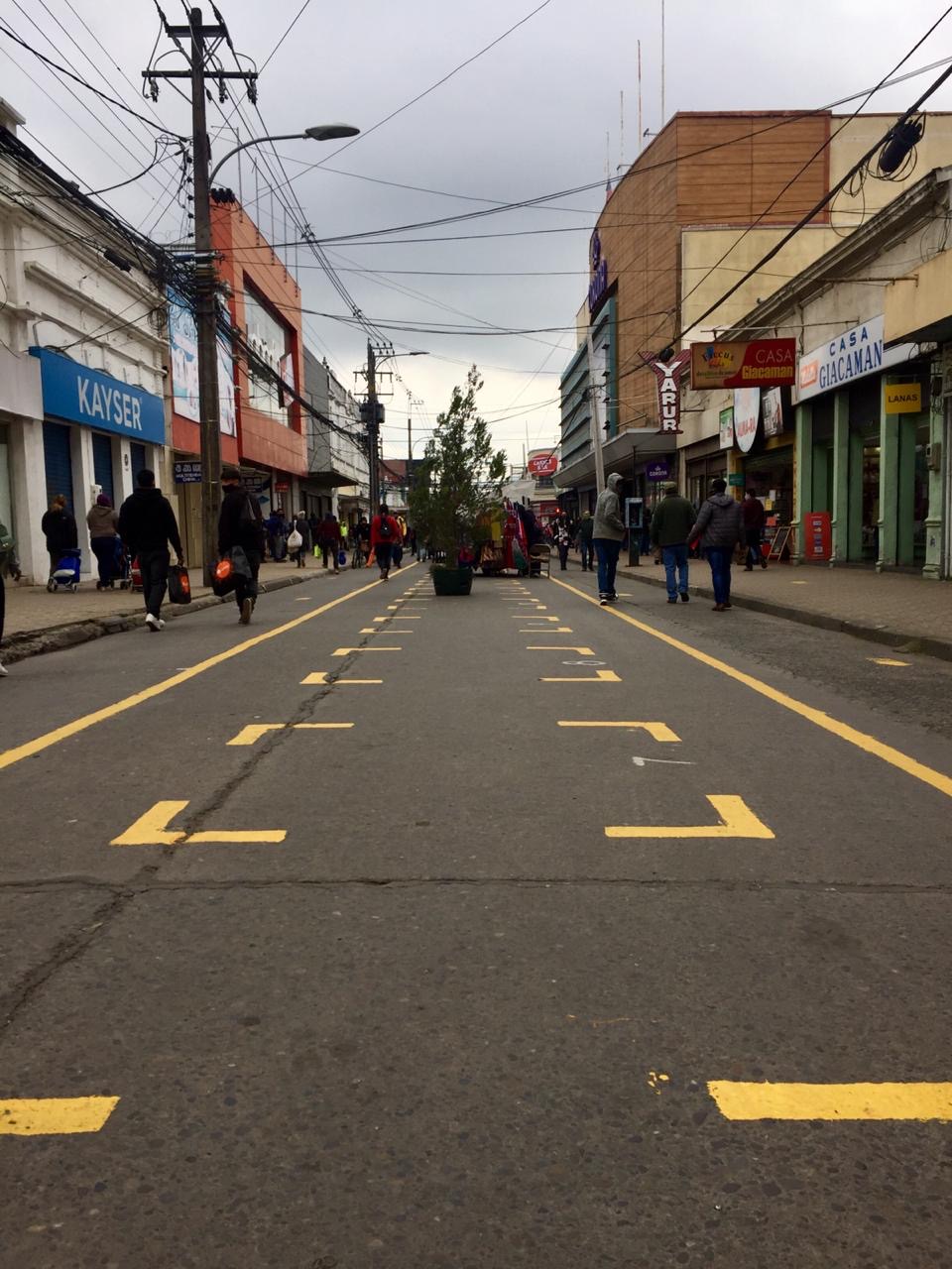 Paseo peatonal de Curicó, primera obra del plan de movilidad