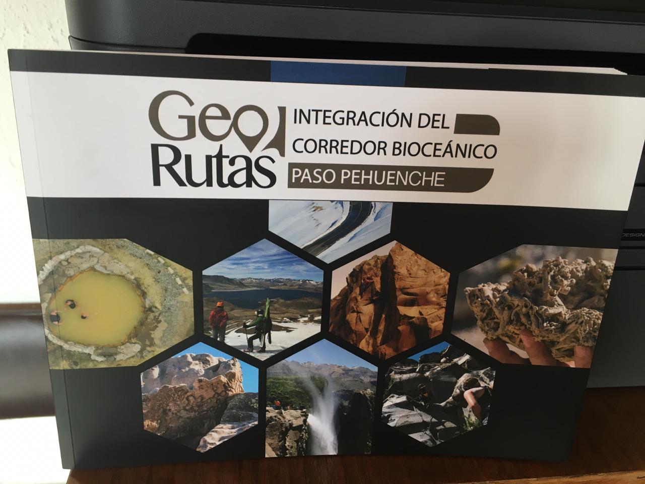 Libro guía rescata y pone en valor 11 sitios de importancia geo turística del corredor bioceánico paso internacional Pehuenche
