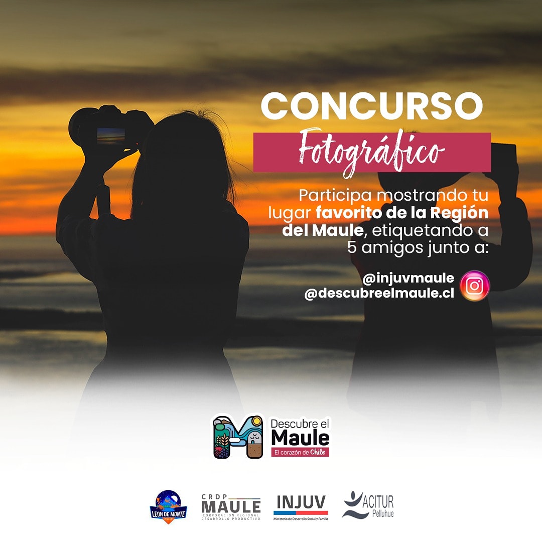 INJUV y Descubre el Maule lanzan concurso fotográfico paradestacar las bellezas naturales de la región
