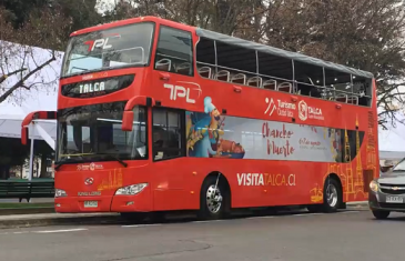 CUATRO AÑOS CUMPLE EL SISTEMA DE TRANSPORTE GRATUITO DE TALCA CON MÁS DE 580 MIL USUARIOS MOVILIZADOS , LOS BUSES ROJOS