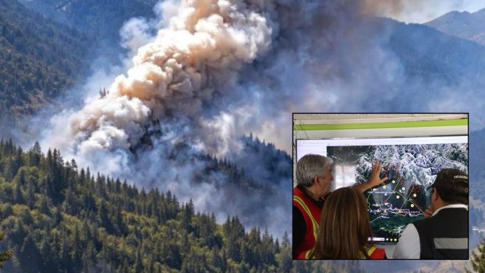 Incendio Cajón de Pejerrey y El Bosque Cajón de Pejerrey supera las 1.050 hectáreas y preocupa rápido avance de incendio El Bosque en Parral.
