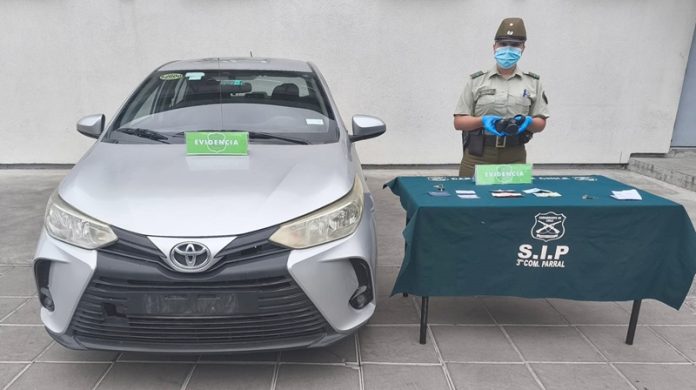 Carabineros detuvo a dos personas por robo con intimidación de vehículo en la localidad de Catillo, Parral