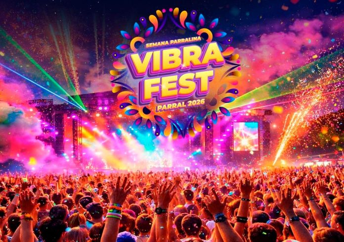 Vibra Fest Semana Parralina 2026 en el Estadio Fiscal de Parral con artistas nacionales y público asistente
