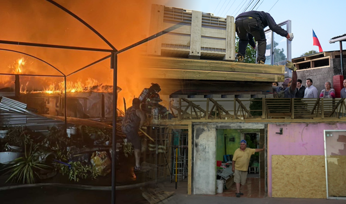 San Javier: Familias afectadas por incendio reciben viviendas de emergencia en menos de 2 semanas