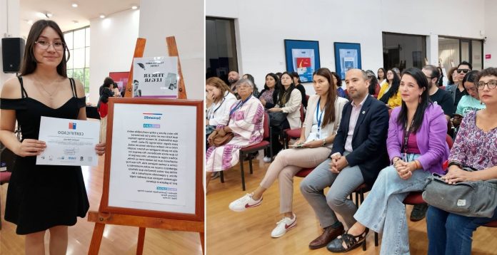 Carolina Salazar, de Parral, obtuvo el tercer lugar en el concurso literario "Mujeres Entre Letras" de SernamEG Maule con su microcuento “Reflejo”.