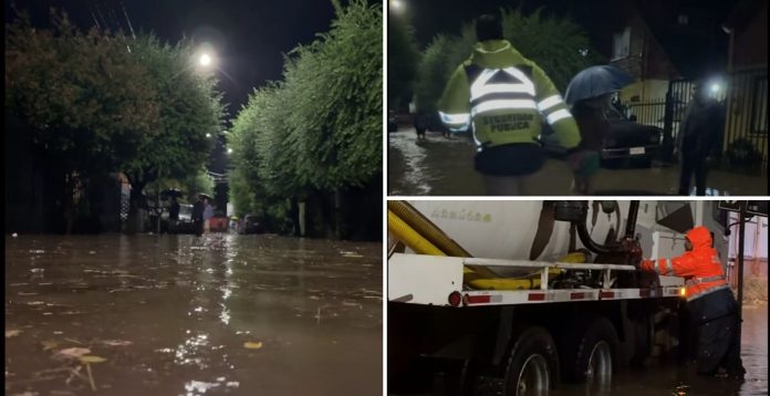 Más de 40 familias afectadas por inundaciones en Villa Alessandri tras intenso sistema frontal en Linares.