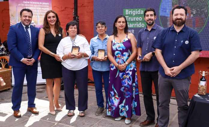 Agricultora de Linares es reconocida en conmemoración del Día de la Mujer encabezada por el Ministerio de Agricultura.