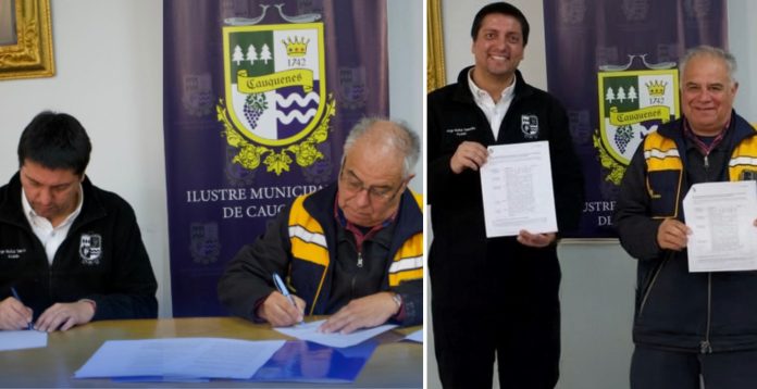 Cauquenes firma acuerdo con Corma para fortalecer la prevención de incendios forestales en la comuna.