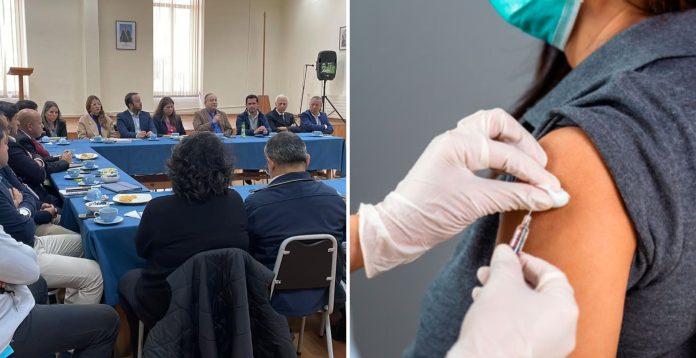 Autoridades coordinan acciones para reforzar vacunación contra la influenza en la provincia de Linares,